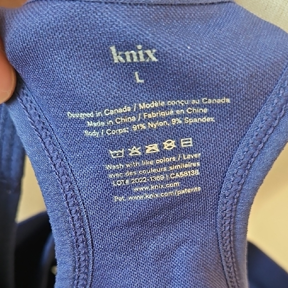Knix Midnight Blue Women's Tank Top - Picture 2 of 4